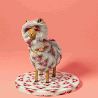 BABYCRYPTOLLAMAS #0271:	Jolly White Red Baby By Psychdre