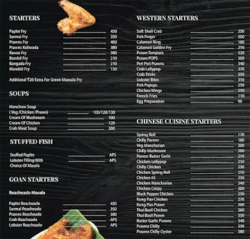 Konkan Fusion menu 