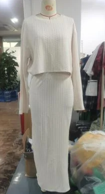 Title 2, Womens Knitted Top Half Skirt Set Embrace effo...