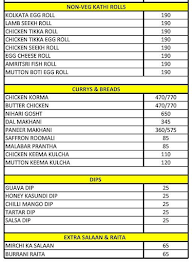 The Masala Story By Punjabi By Nature menu 1