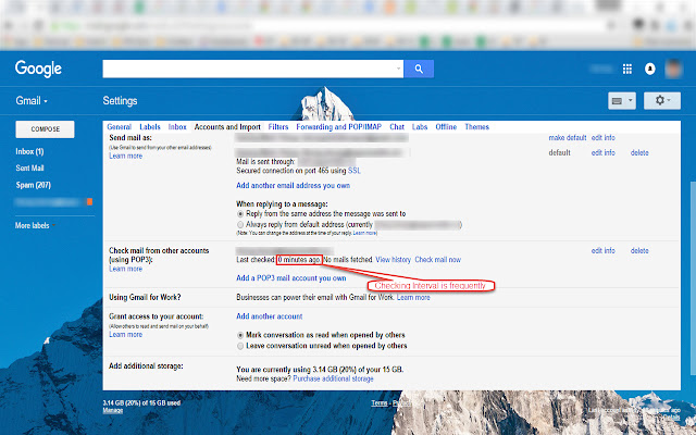 Gmail POP3 Fetcher chrome extension