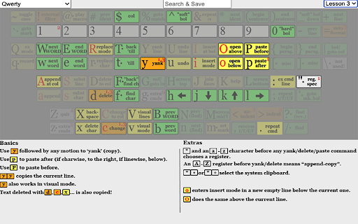 Qwerty followed motion ‘yank’ (copy). character yank/delete/paste register before “append-copy”. system clipboard. current current 