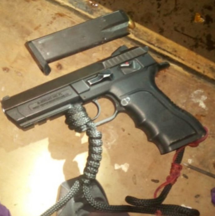 The gun which was recovered from a suspected thug in Mai Mahiu, Nakuru county, on Monday, January 13, 2020