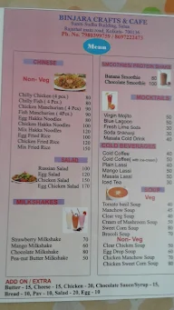 Binjara Crafts & Cafe menu 2