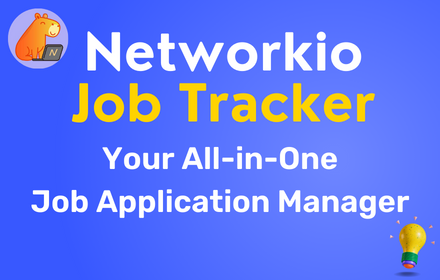 Job Search Tracker & Network - Networkio small promo image