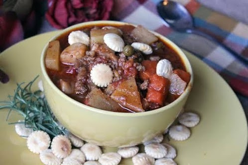 Click Here for Recipe: Hearty Hamburger Soup For the Crock Pot