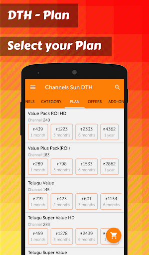 App for Sun Direct TV Channels List  Sun TV Guide