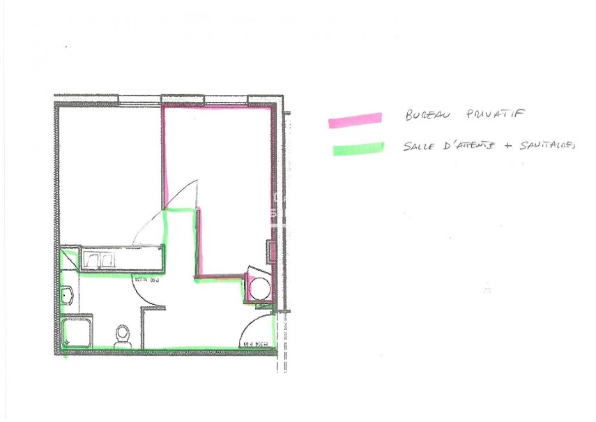 Location  locaux professionnels 2 pièces 24 m² à Annecy (74000), 499 €