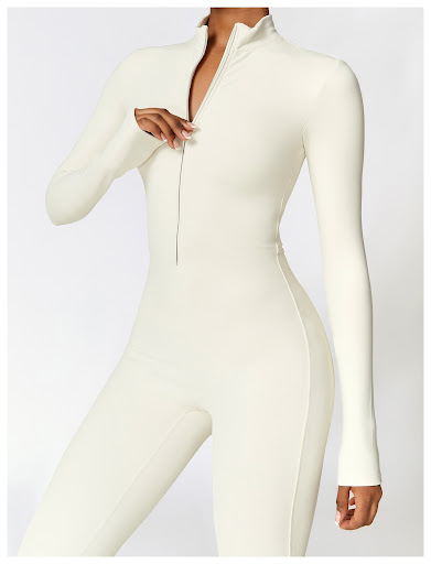 Title 10, Winter Fleece-lined Yoga Jumpsuit Long Sleeve Warm