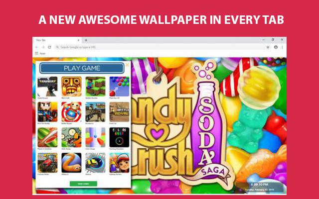 Candy Crush Saga HD Custom New Tab