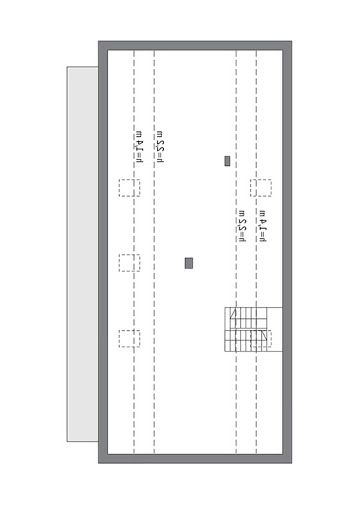 Nowatorski (z wentylacją mechaniczną i rekuperacją) - EC383 - Rzut poddasza do indywidualnej adaptacji (97,7 m2 powierzchni użytkowej)