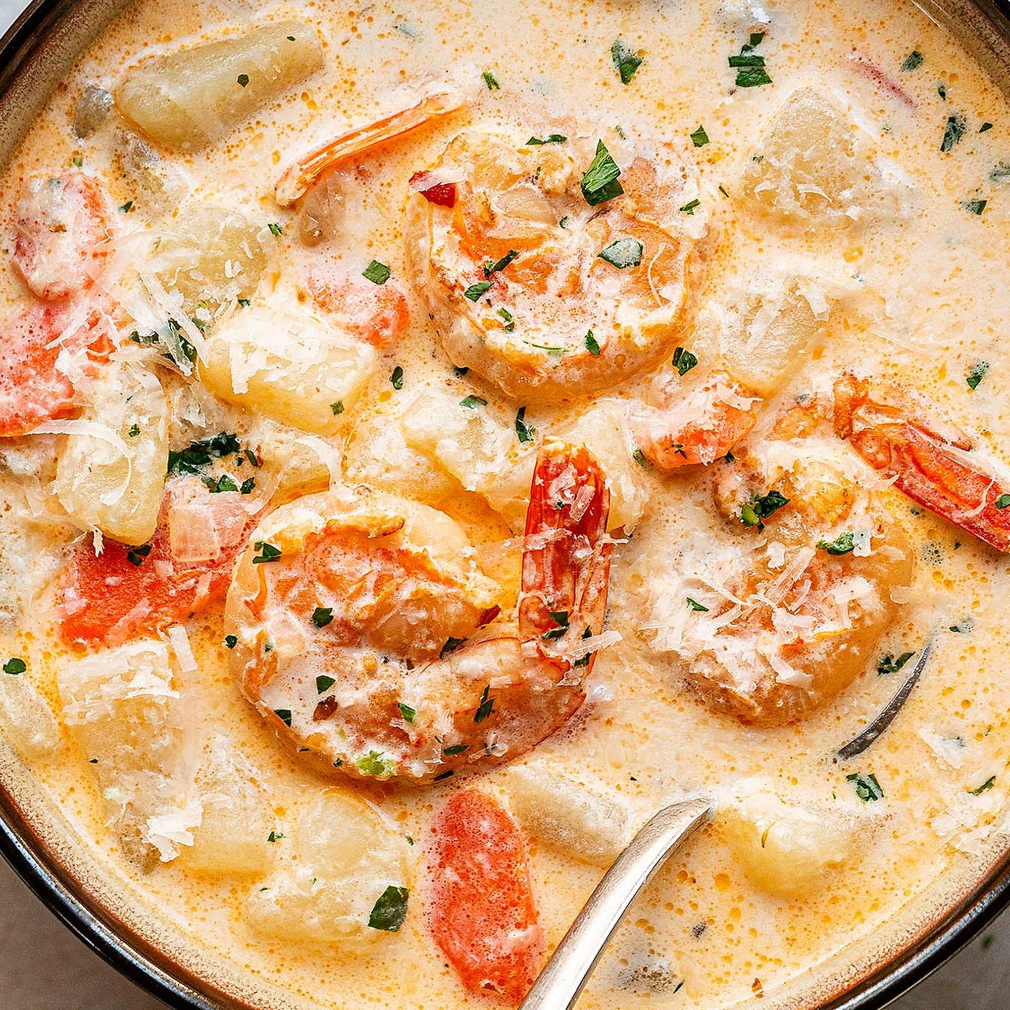 Creamy Shrimp Soup - BEST