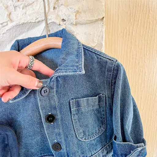 Title 18, Childrens Denim Jumpsuit Long Sleeve Trousers ...