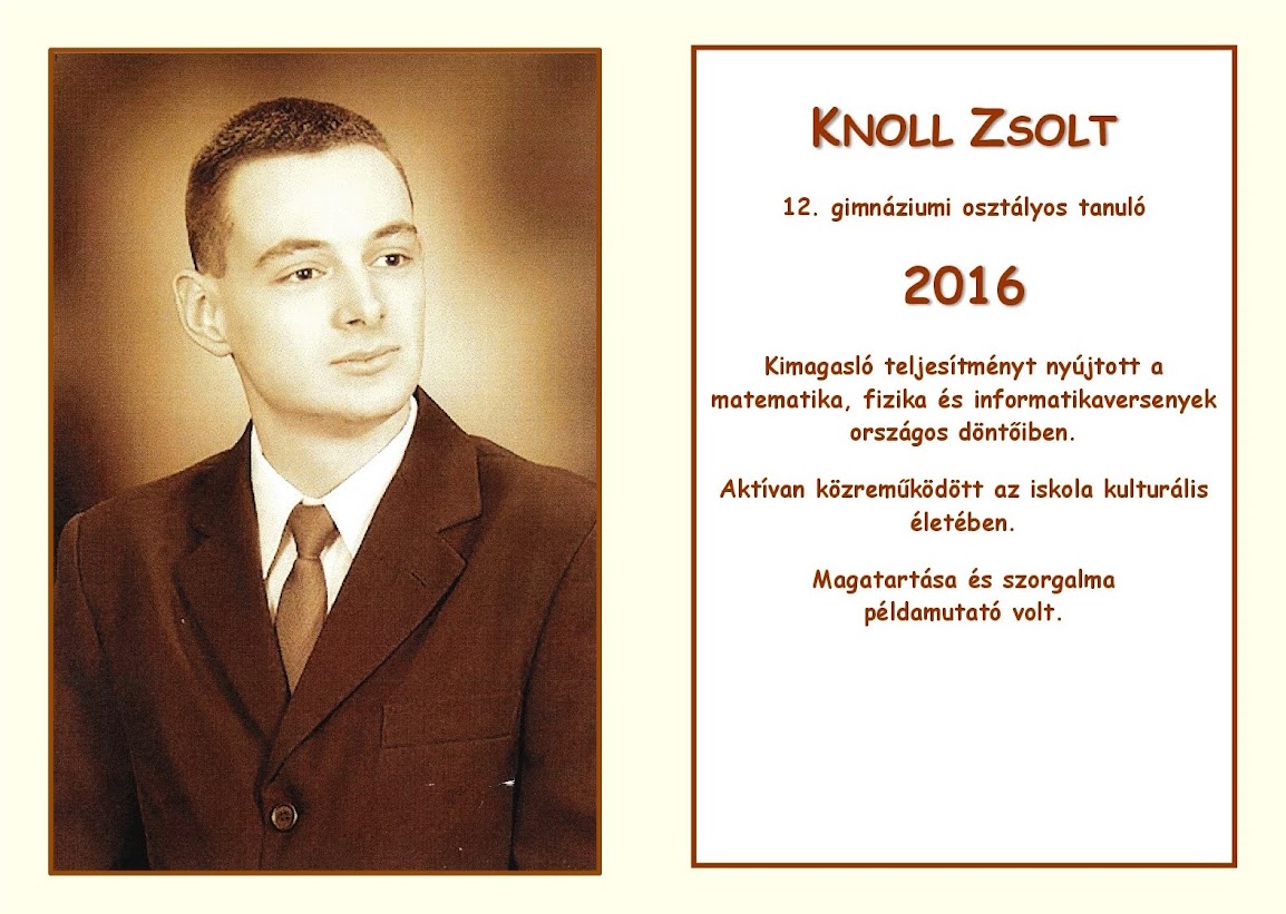 Knoll Zsolt - 2016