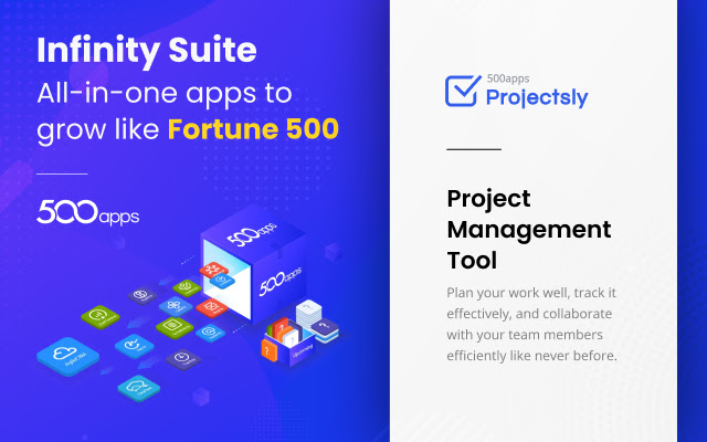 Projectsly for Gmail by 500apps chrome extension