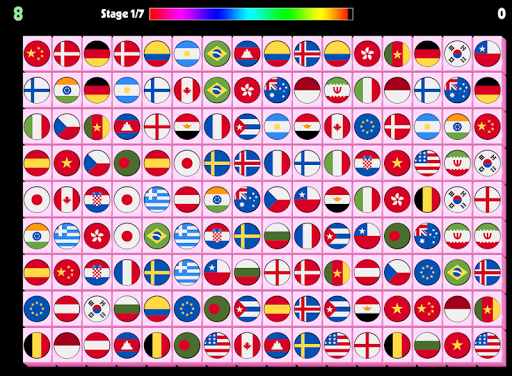 Connect - Pair Matching Puzzle Flags Onet