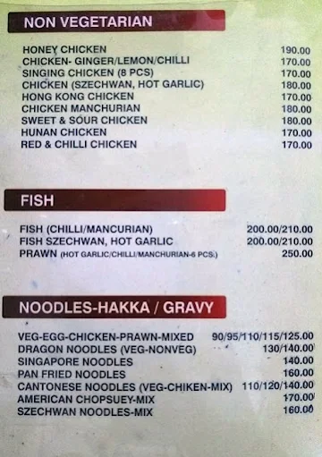 Ashirbad Restaurant menu 