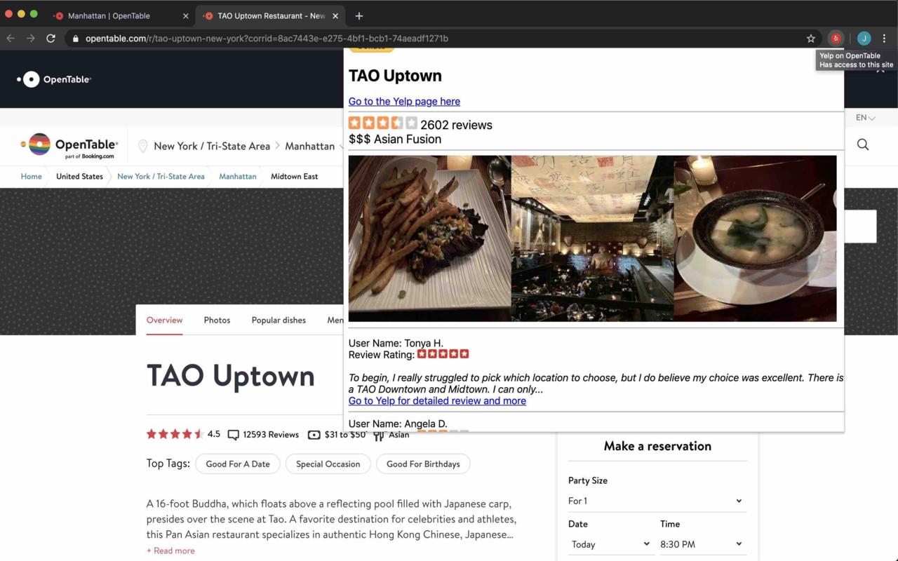 Yelp on OpenTable Preview image 0