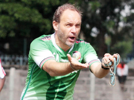 Harambee Stars head coach Sebastien Migne