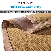 Chiếu Mây Điều Hòa Hàng Việt Nam Xuất Khẩu Đan Bằng Sợi Mây Tổng Hợp Đế Lót Lụa Cao Cấp Đủ Kích Thước 1M2 1M5 1M6 1M8 2M