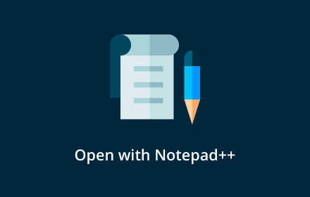 Open with Notepad++ small promo image