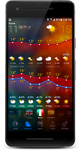 Screenshot 3D EARTH - weather forecast