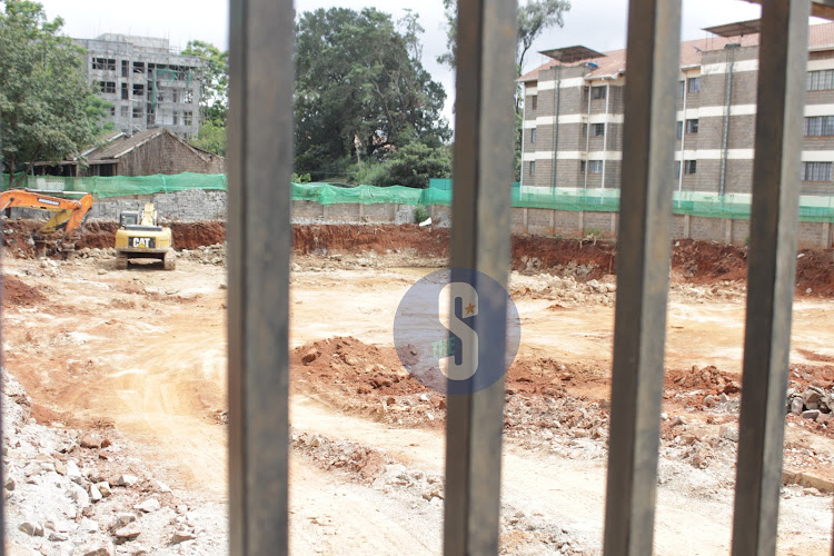 The construction of a 13 storey building with 512 units at Mbaazi avenue in Lavington, Nairobi on October 26, 2023