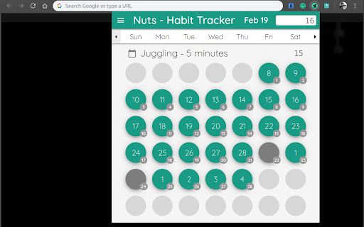 Nuts Habit Tracker