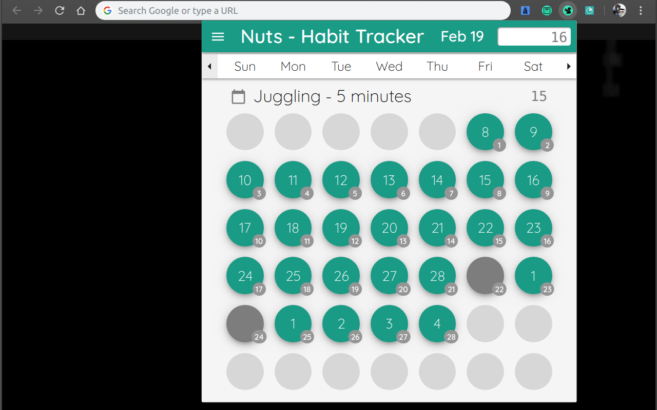 Nuts Habit Tracker Preview image 3