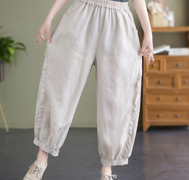 Title 4, Womens Korean Style New Cotton Linen Casual Ni...