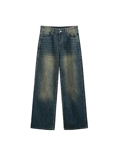 Gewaschene Jeans für Herren mit wei - 1