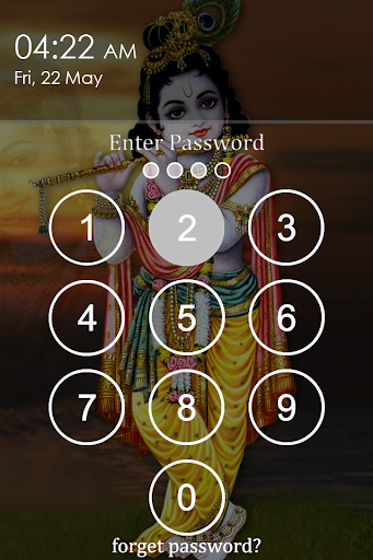 Shree Krishna Lock Screen