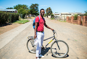 In Komani in the Eastern Cape, Siphelo Lose delivers medicine parcels by bike to people who can’t get to a clinic or private pharmacy to collect their antiretrovirals or chronic medication. 