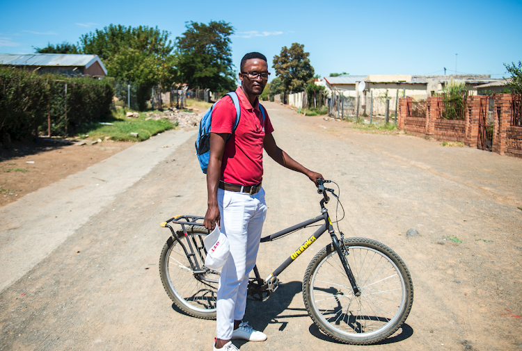 In Komani in the Eastern Cape, Siphelo Lose delivers medicine parcels by bike to people who can’t get to a clinic or private pharmacy to collect their antiretrovirals or chronic medication.