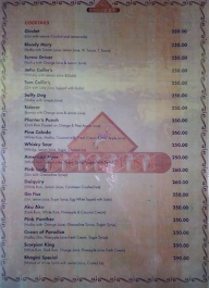 Bhagini Royal menu 3