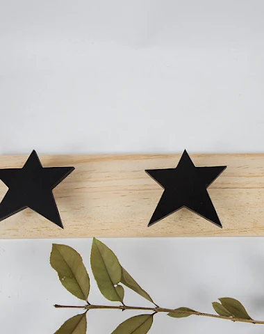 Natural Wooden Hooks for Kids Room, - 0
