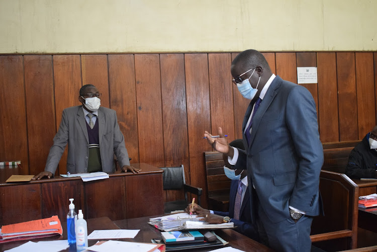 Stephen Kemboi, a senior superintendent, during cross examination.