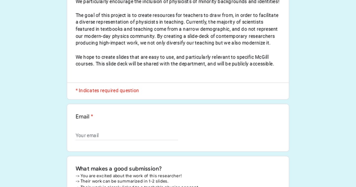 Recommend a Physicist