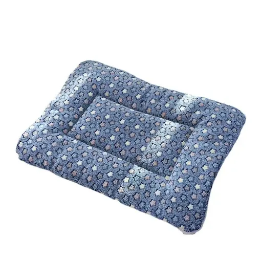 Hair Thickened Blanket Pad Bed Home Washable Warm Bear Pattern Blanket Pet Supplies Fleece Pet Sleeping Mat Dog Bed Cat 