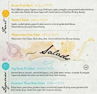 Salad Days menu 3