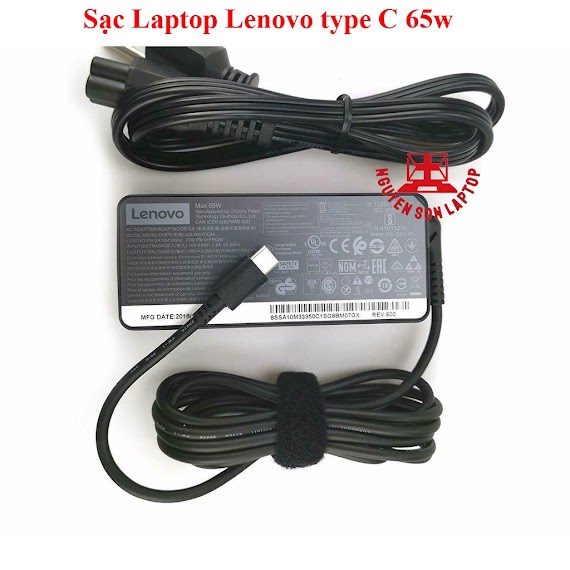 [Sạc Zin] Sạc Laptop Lenovo 20V - 3.25A - 65W Chân C Type C - Hàng Mới