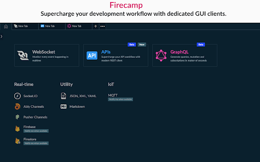 Firecamp, A Multi-protocol API Platform