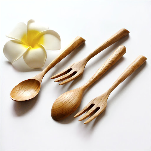 Title 4, Houten lepel en vork in Japanse stijl