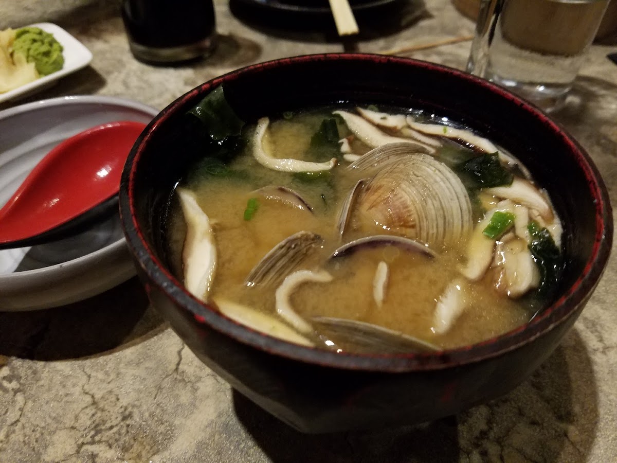 miso soup with clams