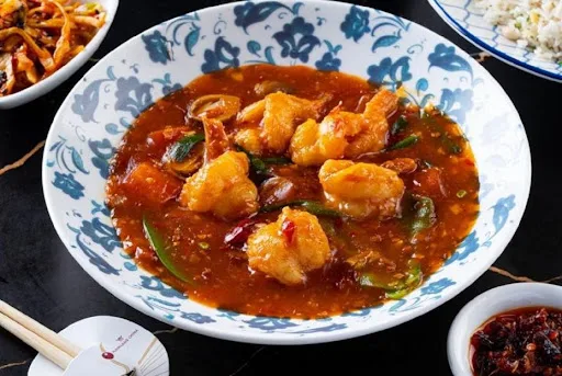 Butterfly Prawn In Sichuan Chilli Sauce(Mc)