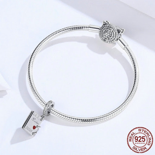Title 2, Sterling Silver DIY Bracelet Pendant Ornament A...