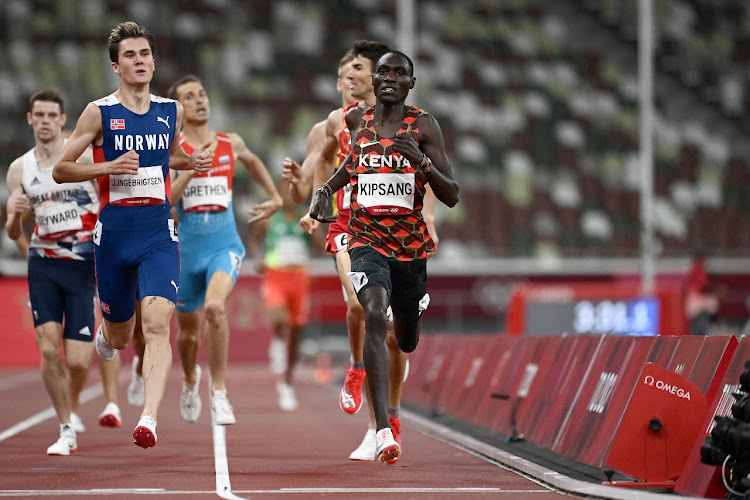 Kipsang during the 1,500 race