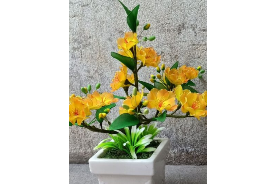 Cây mai giả khi hoàn thiện 
