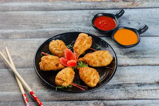 Chicken Cheese Fried Momos [6 Pieces]