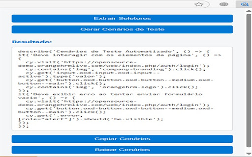Extrator de Seletores CSS